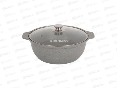Кастрюля-жаровня 5л АП стеклянная крышка жмс528а *4