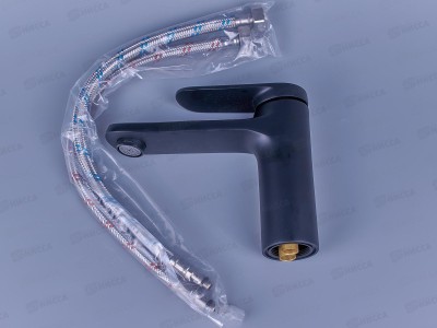 Смеситель для раковины черный, PURE LIFE MN1071-7
