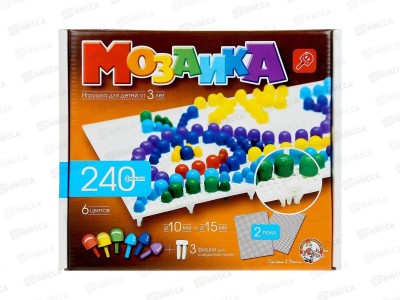 Мозаика d10, d15/6, 240элементов 2 поля, 00983  *10