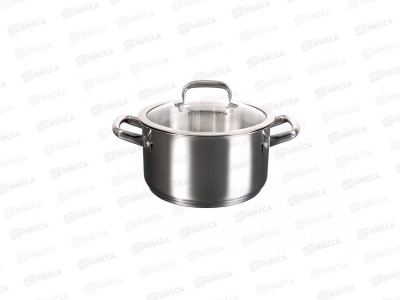 Кастрюля 3л &quotLEON&quot д.20см со стеклянной крышкой, LN-CA3020G