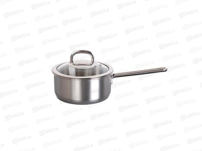 Ковш 1,2л &quotSAFIA&quot д.16см со стеклянной  крышкой, SF-LDL1216G