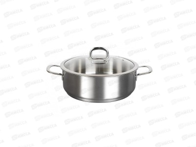 Сотейник &quotSAFIA&quot 3,9л, д.26см со стеклянной крышкой, SF-STP3926G
