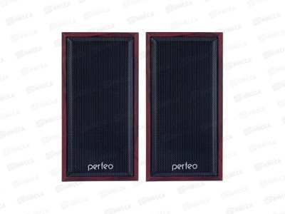 Колонки Perfeo 2.0 Cabinet, 2*3Вт (RMS), USB, махагон, PF_A4388