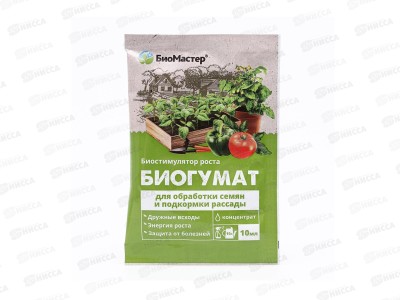 БИО МАСТЕР Биогумат для рассады, 10мл *100