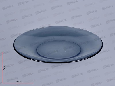 Тарелка &quotBASILICO&quotlava grey дым d-200mm 62543 обеденная *6