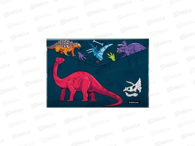 Папка-конверт пластиковая на кнопке EK Dino Planet  А4 55402