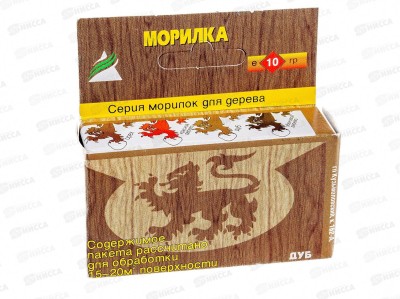 Морилка для дерева сухая водо-растворимая 10г дуб *36
