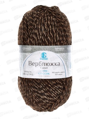 Пряжа Верблюжка Меланж2 401 70шерсть 30акрил 100гр 250м