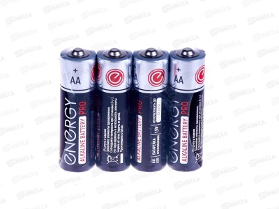 Батарейки Energy Pro LR06/4S (AA) 4шт спайка 104401 *15