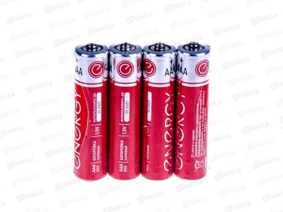Батарейка Energy солевая R03/4S (AAA) 4шт в спайке 104408 *15