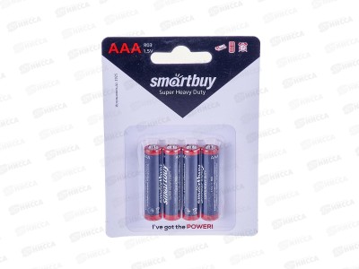Батарейки SmartBuy R03/4B *4/48/960