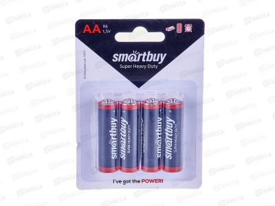 Батарейки SmartBuy R6/4B *4/48/960
