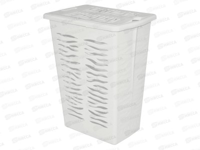 Корзина 30л для белья &quotRambai&quot 377*261*492мм светло-серый 221306821/03