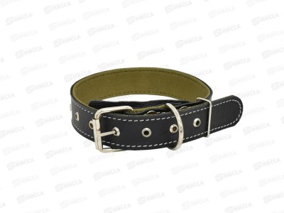 Ошейник ZooMoDa кожаный 35 (2) + брезентовый 04421