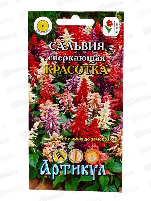 Сальвия Красотка сверк 10шт *10  АРТ +