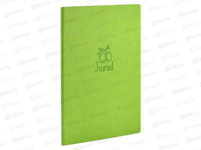 Записная книжка ФЕН 60л Шагрень зелен.аромат яблоко 52903*24