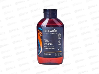 ECOLATIER Мужской гель для душа Energy 400мл 832100 *10