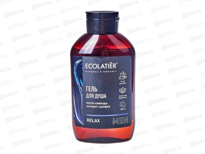 ECOLATIER Мужской гель для душа Relax 400мл 832101 *10