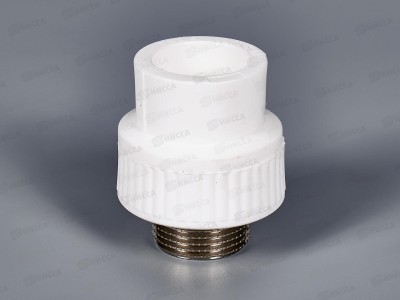 Муфта полипропилен комбинированная наружная резьба DN32*1 Aqualink, 03590 *10/60