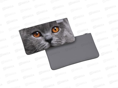 Пенал-конверт  EK grey cat, 57202*12/72
