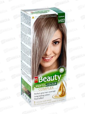 MM Beauty краска для волос M02 Платиновый блондин *20