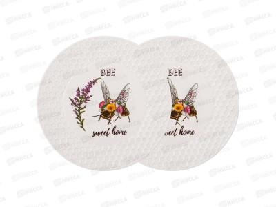 Набор тарелок закусочных Lefard Honey Bee 2шт 20,5см 151-195 *24