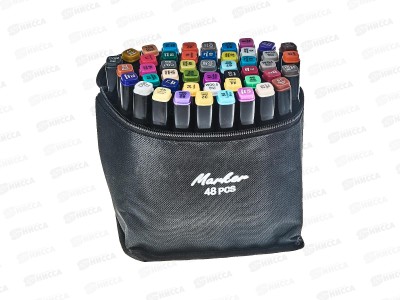 Маркеры Basir для скетчинга 48 цветов, MC-155-48*30