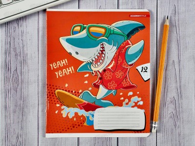 Тетрадь 12листов клетка  АКАД Крутые виражи., EAC-10550/5 *20/120