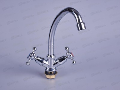 Смеситель для кухни РОТАТО Р4965 керамика 1/2, крестовой гайка 2шт №33  61951