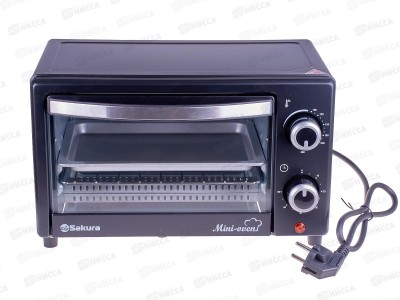 Духовка электрическая SA-7023BK 1000Вт 12л таймер