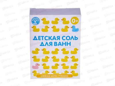 Соль для ванн детская Банные уточки &quotРомашка&quot450гр.Бацькина баня,23030