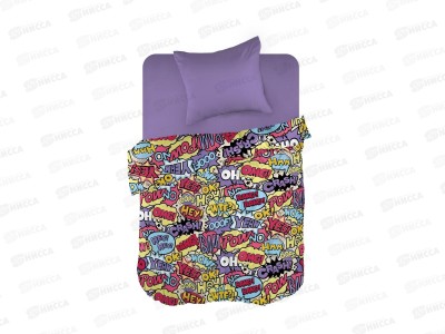 Комплект постельного белья 1,5 спальный перкаль &quotWenge&quot kids (70х70) рис. 60040-1/30277-14 Crach
