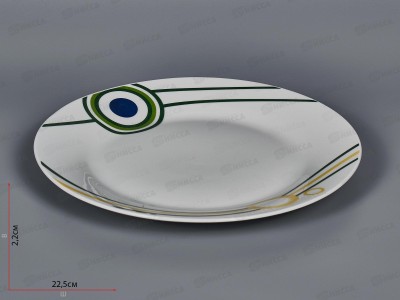 Тарелка плоская круглая d-22,5см (12/48) т9-19320 Северное Сияние