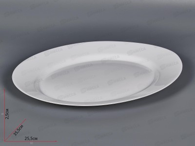 Блюдо овальное d-35,5см 100б-тб14 *2/24
