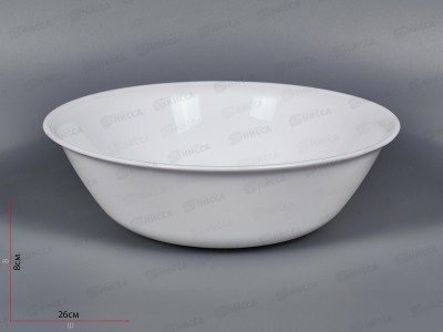 Салатник круглый d-26см 2260мл белье 100б-со10,5 *3/18