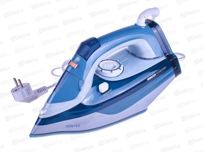 Утюг электрический CT-2323 2400вт серый/синий   *10