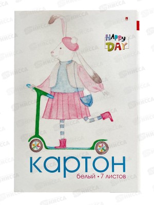 Картон Белый А4 АЛЬТ  7л Мультики,11-407-114*35