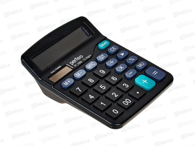 Калькулятор Perfeo PF 3286, бухгалтерский, 12-разрядный,черный
