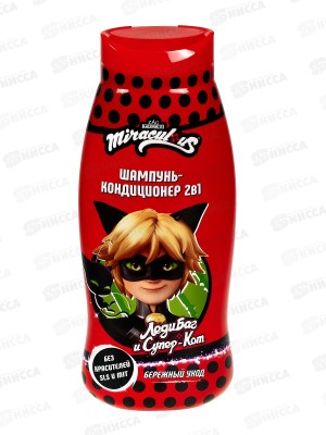Miraculous Шампунь-кондиционер для волос 2в1 Супер Кот 400мл *8
