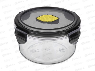 Контейнер для продуктов 0,6л &quotBrilliant&quot круглый герметичный Черный 431179613 *12 БП