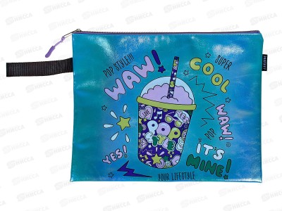 Папка  для тетрадей deVente POP style А4 с ручками, на молнии, искусственная кожа. 8056352