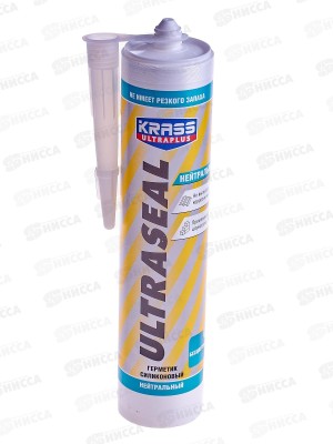 Герметик силиконовый, 260 мл, бесцветный, Krass Ultraseal
