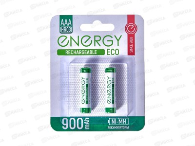 Батарейка Аккумулятор Energy Eco NIMH-900-HR3/2B AAA 2шт на блистере 104987