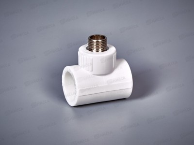 Тройник PP-R комбинированный наружная резьба DN32*1/2&quot СТМ Пласт *5/70