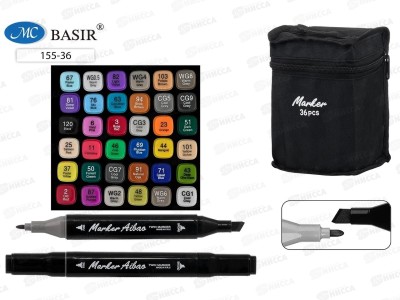 Маркеры Basir для скетчинга 36 цветов, MC-155-36