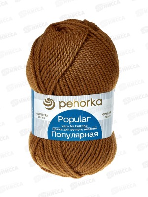 Пряжа Популярная Горчица шерс/акр 100гр 133м 447
