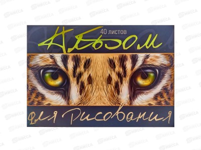 Альбом для рисования 40л ПЗБМ Взгляд,046103 *30