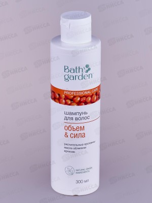 BATH GARDEN Шампунь для волос Объем и Сила 300мл 411118 *8