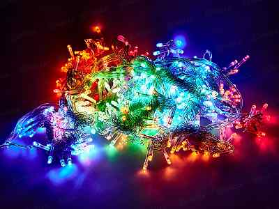 Гирлянда ЗАНАВЕС 1,5*2,5м 360 LED мульти 131-030