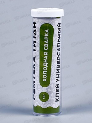 Клей холодная сварка Ремтека Титан 55г (универсальная) *24/48